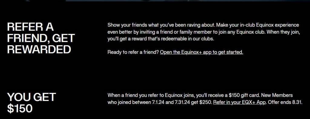 Top 10 Examples of Referral Programs for Fitness businesses 1 Equinox referral program