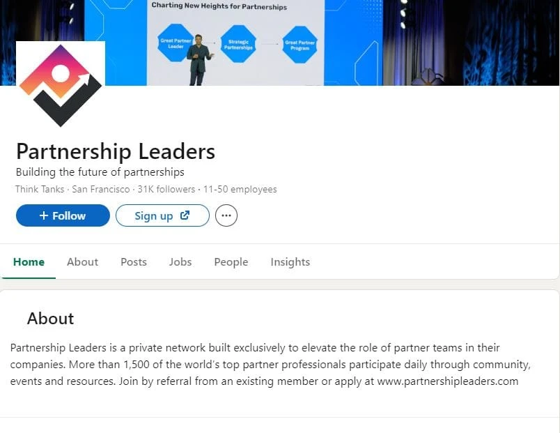 Linkedin partnership leaders