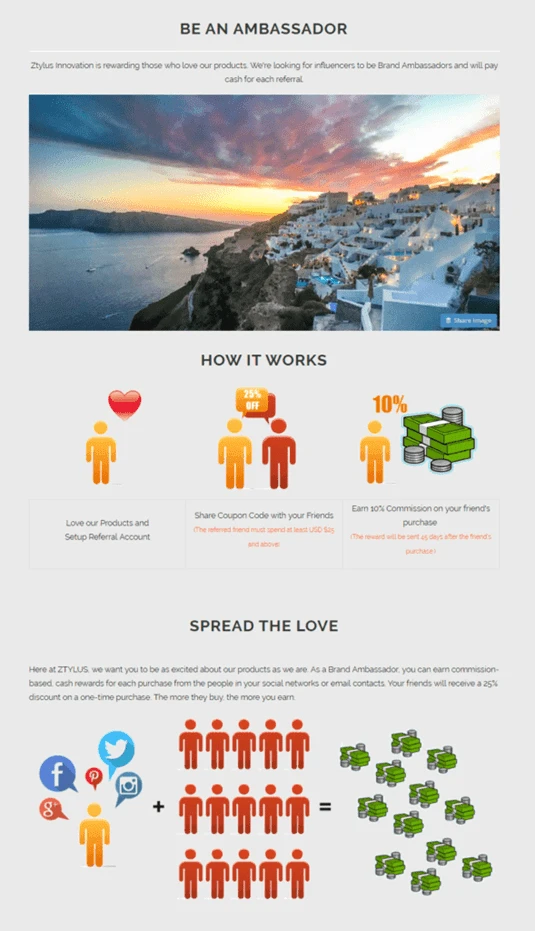 Ztylus Referral Program