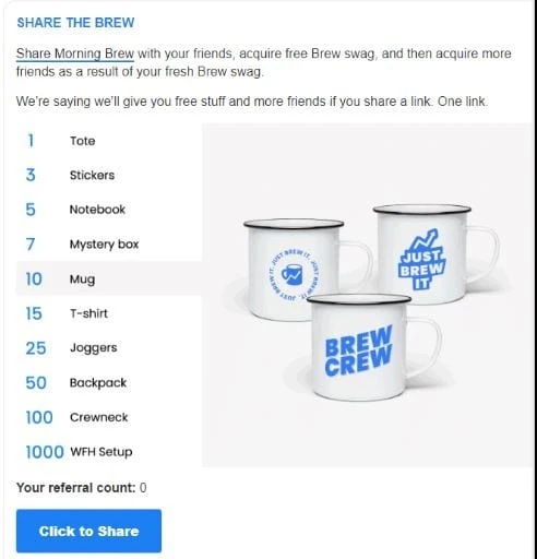 Morning brew referral program 2