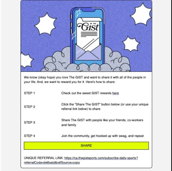 The gist referral program
