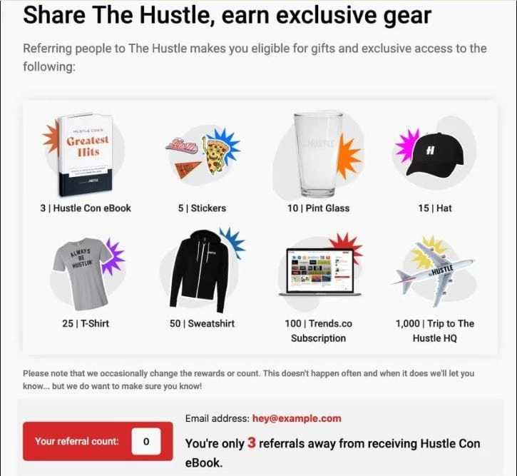 hustle referral referral program