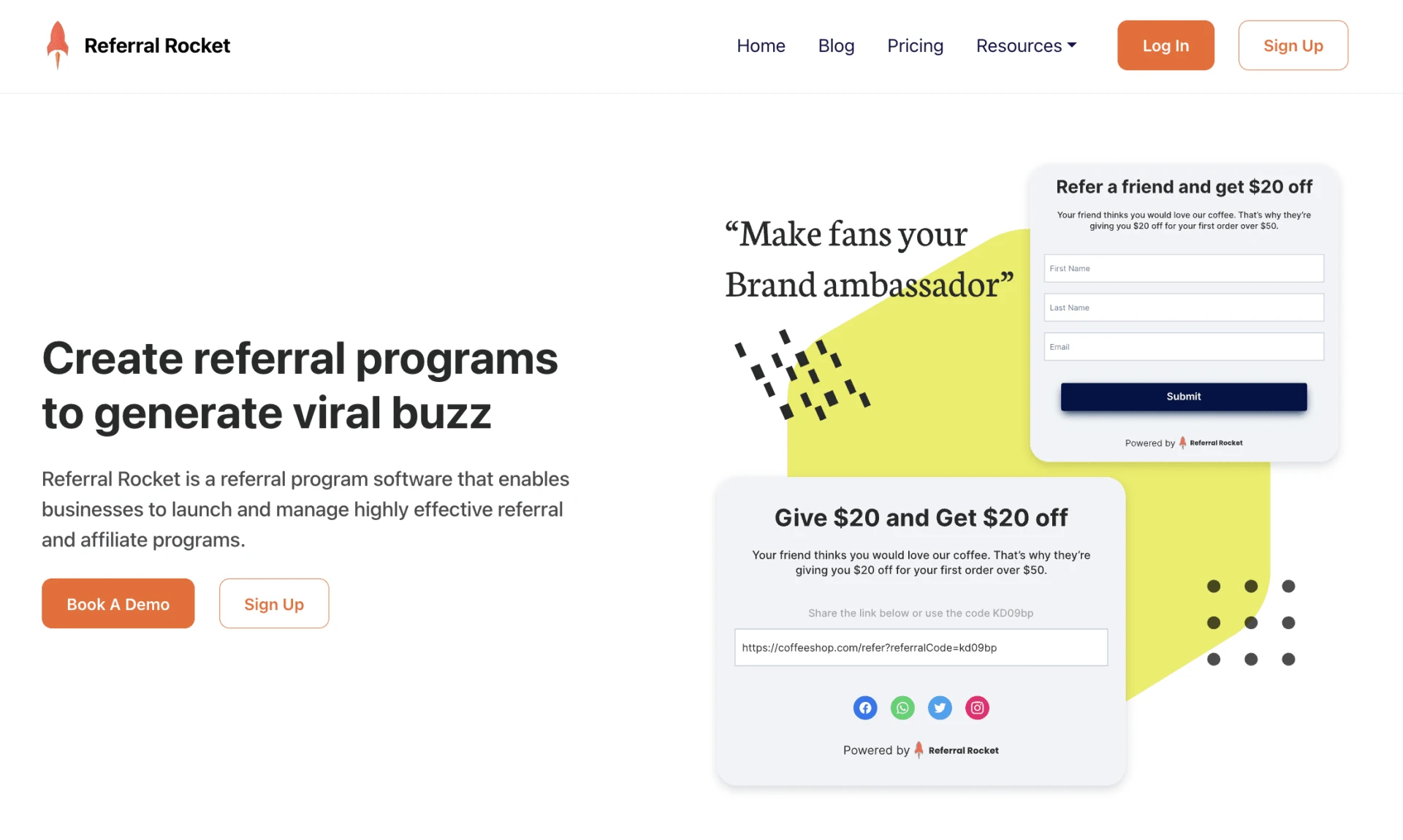 Referral program software